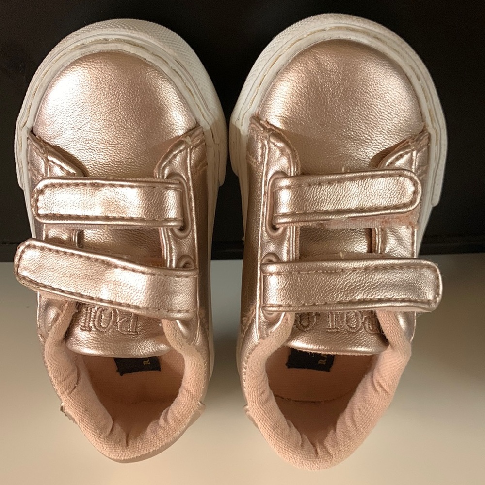 Polo baby girl shoes ,size 4,pink color